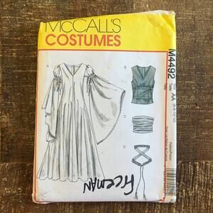 McCalls Sewing Pattern M4492 Renaissance Fantasy Gown Dress Eowyn LOTR 6-12UNCUT